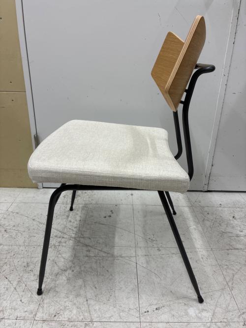 SQUARE ROOTS (スクエアルーツ) イス SOLI CHAIR RAW OAK / BEIGE FABRIC ベージュ×アイボリー