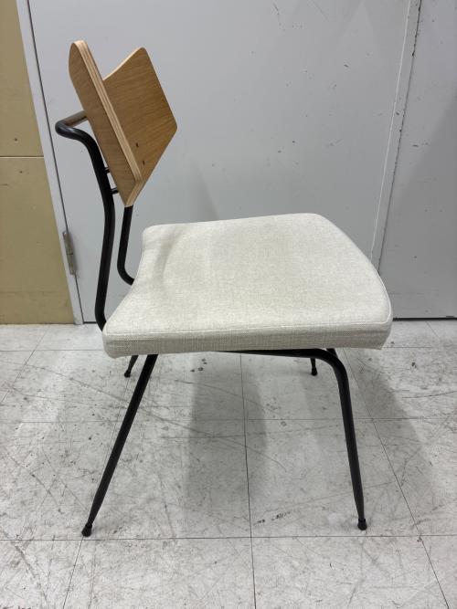 SQUARE ROOTS (スクエアルーツ) イス SOLI CHAIR RAW OAK / BEIGE FABRIC ベージュ×アイボリー