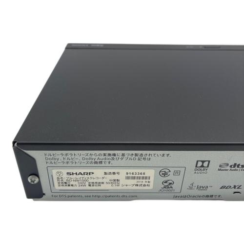 SHARP (シャープ) AQUOS Blu-rayレコーダー BD-NW1000 2016年製