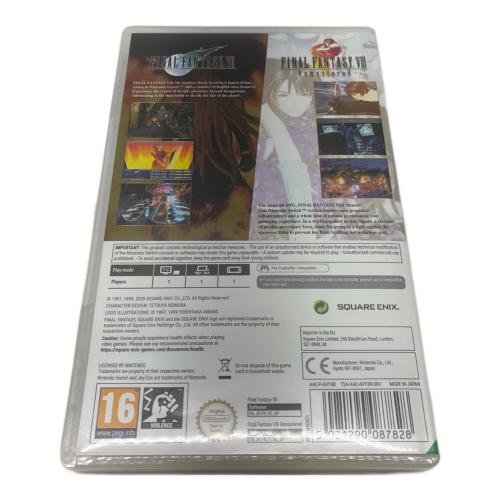 スクウェア・エニックス Final Fantasy VII & VIII Remastered Twin Pack Nintendo Switch用ソフト 輸入版 CERO C (15歳以上対象)