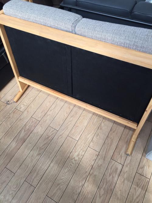 ニトリ 2人掛けソファー ナチュラル×グレー マイス