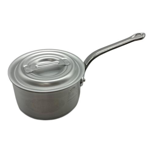 中尾アルミ製作所 (ナカオアルミセイサクジョ) 片手鍋 15cm / KING-POTS シルバーカラー