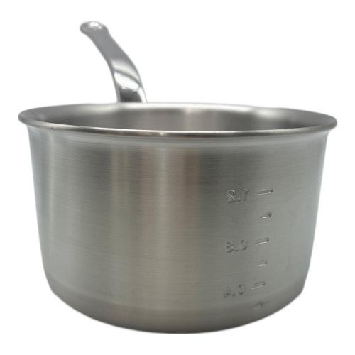 中尾アルミ製作所 (ナカオアルミセイサクジョ) 片手鍋 15cm / KING-POTS シルバーカラー