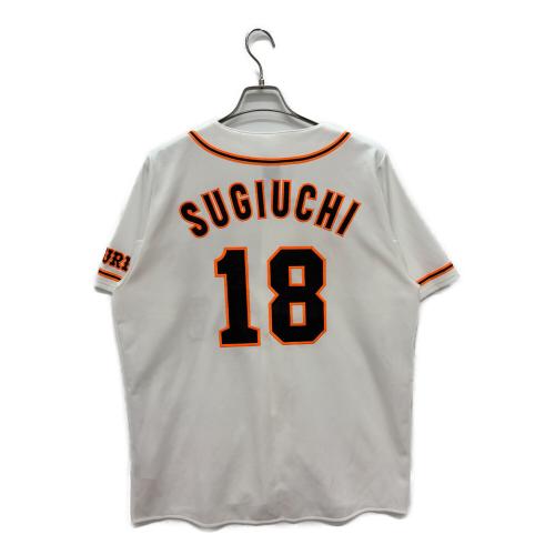 adidas (アディダス) 読売ジャイアンツ ユニフォーム #18 ゲームシャツ 杉内俊哉 メンズ SIZE XL ホワイト×オレンジ