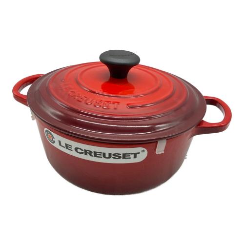LE CREUSET (ルクルーゼ) ホーロー両手鍋 20cm ココット・ロンド レッド ココット・ロンド