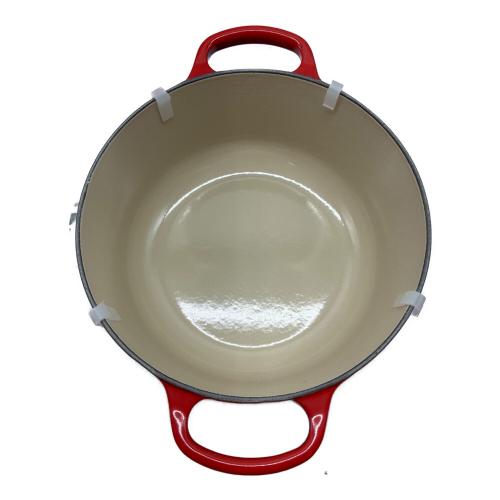 LE CREUSET (ルクルーゼ) ホーロー両手鍋 20cm ココット・ロンド レッド ココット・ロンド