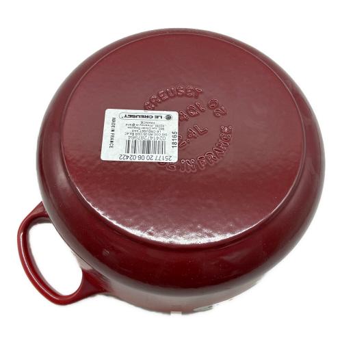LE CREUSET (ルクルーゼ) ホーロー両手鍋 20cm ココット・ロンド レッド ココット・ロンド