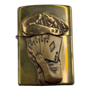 ZIPPO (ジッポ) オイルライター 1997年 トリックトランプ ※ホイール回らない