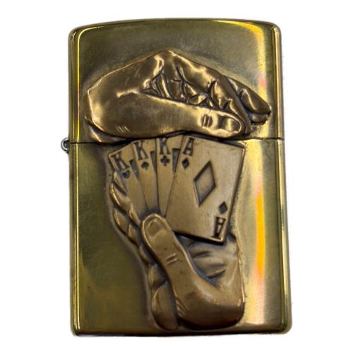 ZIPPO (ジッポ) オイルライター 1997年 トリックトランプ ※ホイール回らない