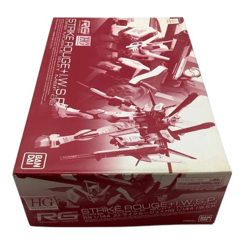 プラモデル 1/144 RG MBF-02 ストライクルージュ+HG I.W.S.P. 「機動戦士ガンダムSEED MSV」 ホビーオンラインショップ限定 プラモデル
