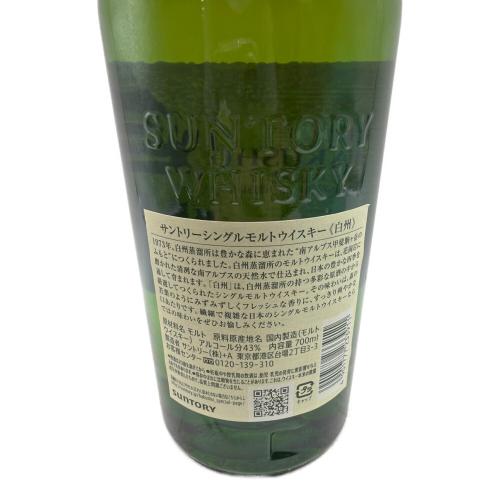 サントリー 白州 ウィスキー ノンエイジ 700ml