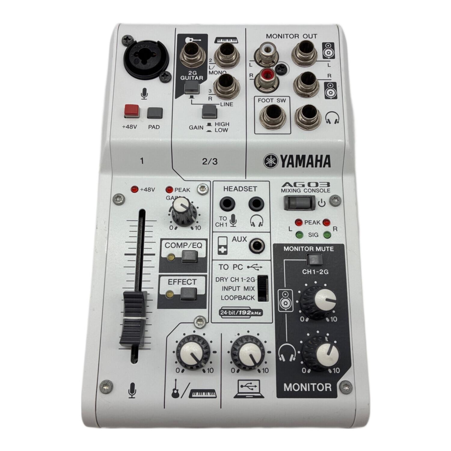 YAMAHA (ヤマハ) ウェブキャスティングミキサー AG03｜トレファクONLINE