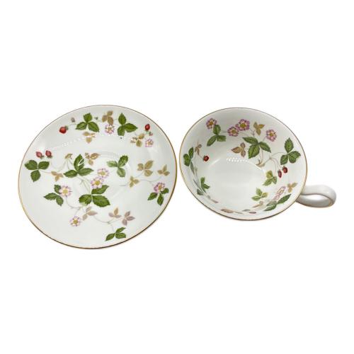 Wedgwood (ウェッジウッド) ティーカップ&ソーサー ワイルド ストロベリー ティーカップ&ソーサー (ピオニー)