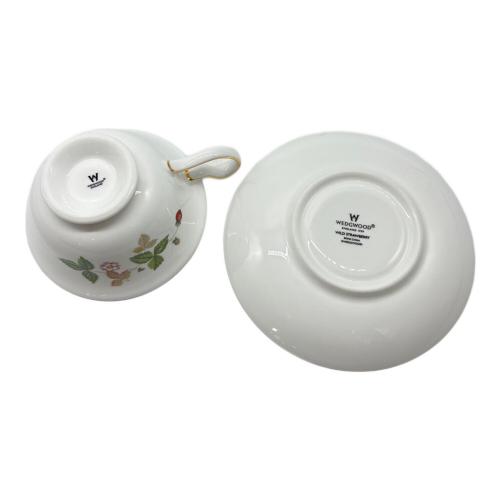 Wedgwood (ウェッジウッド) ティーカップ&ソーサー ワイルド ストロベリー ティーカップ&ソーサー (ピオニー)