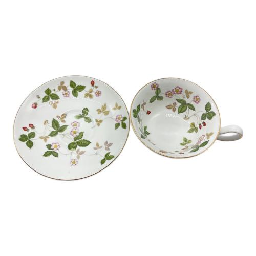 Wedgwood (ウェッジウッド) ティーカップ&ソーサー ワイルド ストロベリー ティーカップ&ソーサー (ピオニー)