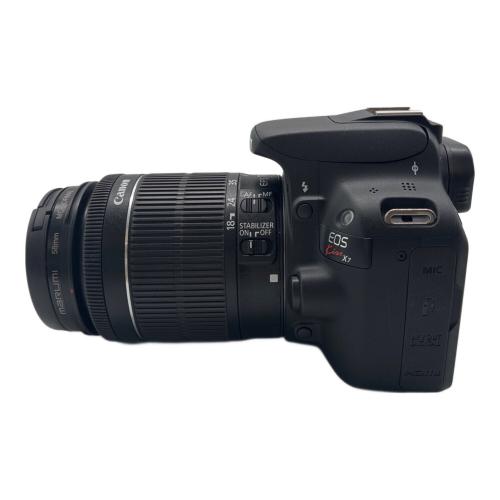 CANON (キヤノン) 一眼レフカメラ EOS Kiss X7 ダブルズームキット レンズ(EFS18-55mm/EFS55-250mm)