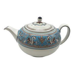 Wedgwood (ウェッジウッド) ティーポット L 1200ml フロレンティーン・ターコイズ