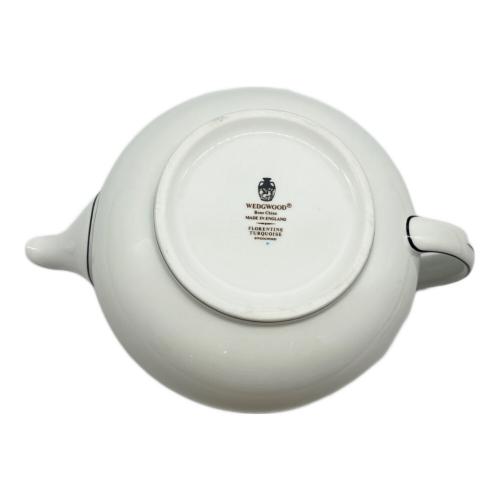 Wedgwood (ウェッジウッド) ティーポット L 1200ml フロレンティーン・ターコイズ
