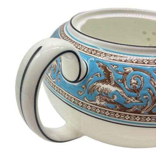 Wedgwood (ウェッジウッド) ティーポット L 1200ml フロレンティーン・ターコイズ