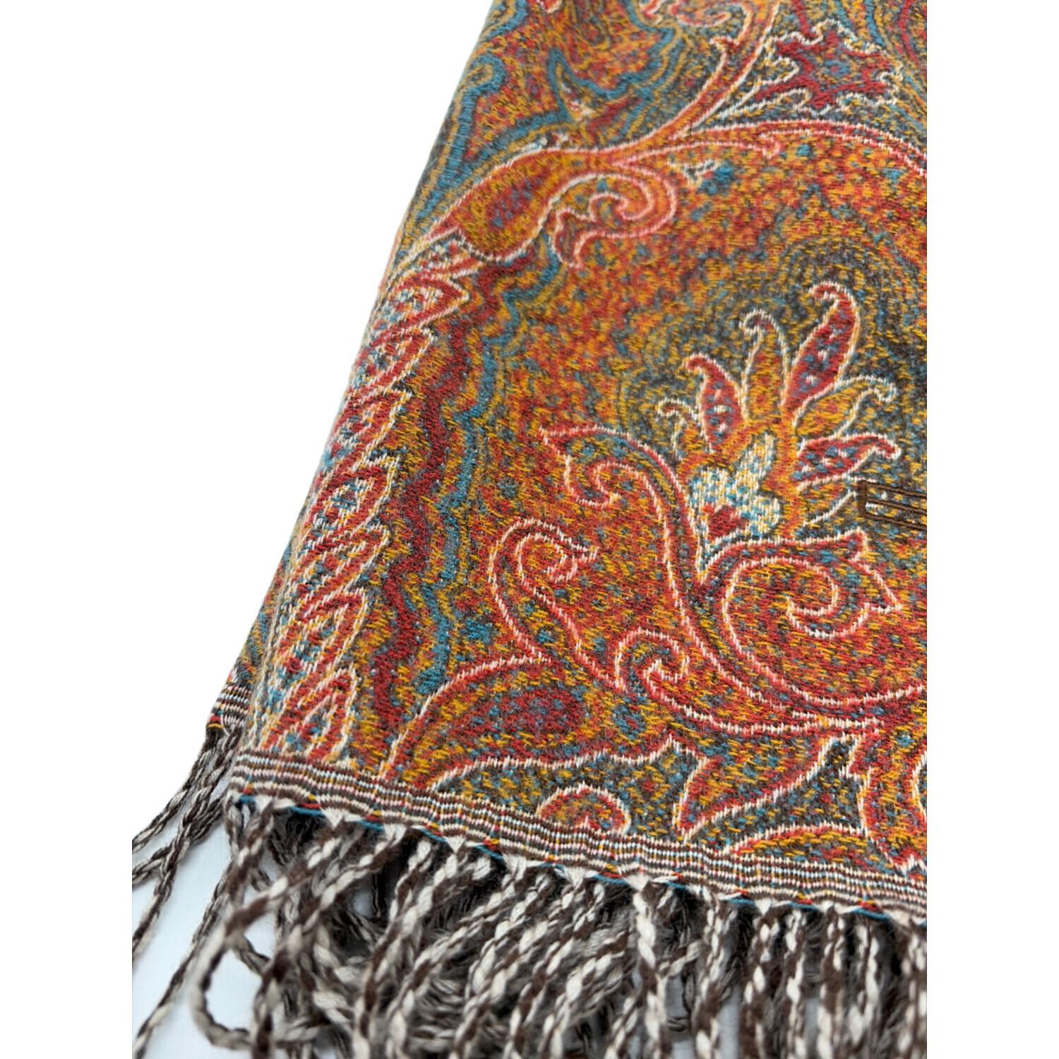 新品　ETRO　エトロ　ひざ掛け　膝掛け　ストール　ブランケット　毛100％ ETRO (エトロ) 膝掛け｜トレファクONLINE