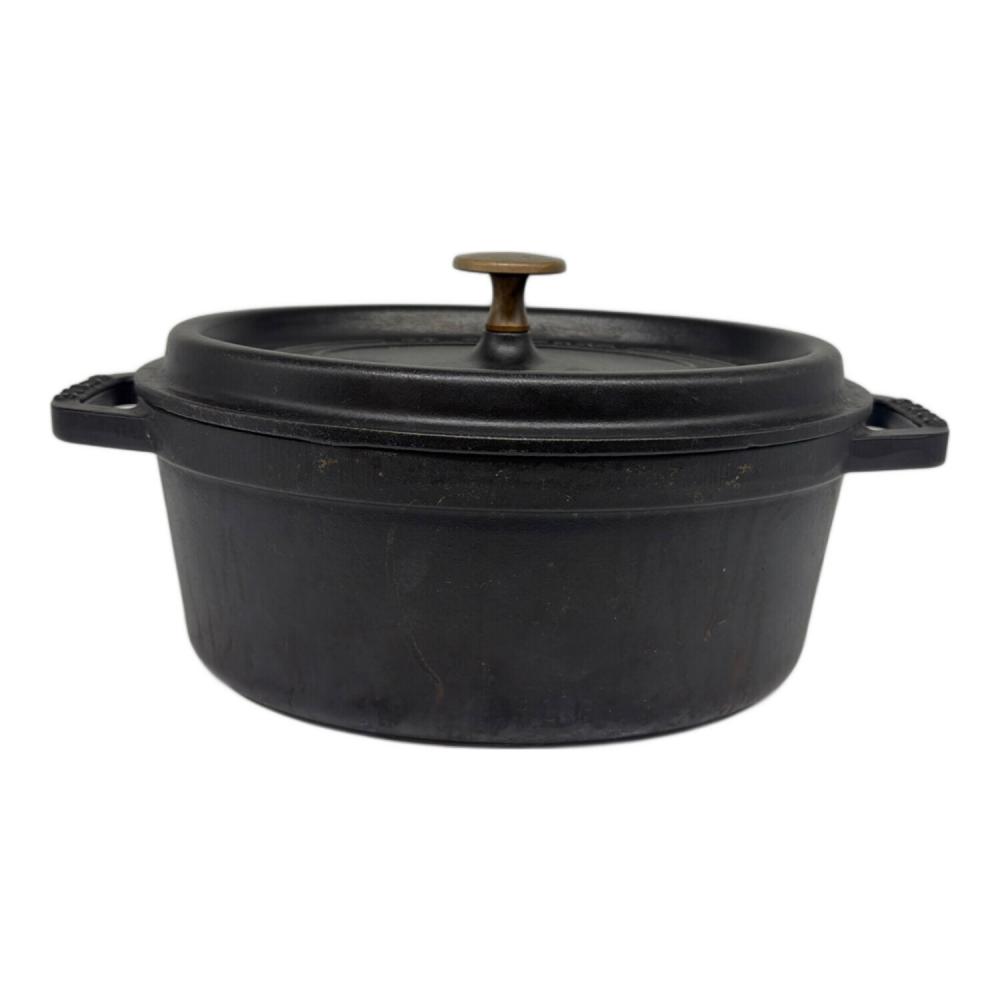 Staub (ストウブ) 両手鍋 フランス製 ブラック ピコ・ココット