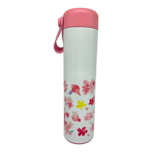STARBUCKS COFFEE (スターバックス コーヒー) ステンレスボトル SAKURA 2018 ステンレススクリューシリコンストラップボトルホワイト470ml