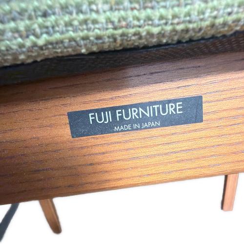 FUJI FUNITURE ダイニングチェアー グリーン×ブラウン