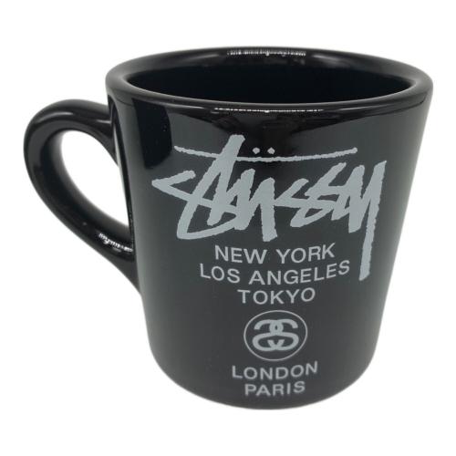stussy (ステューシー) マグカップ ブラック ワールドツアー