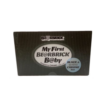 MEDICOM TOY (メディコムトイ) フィギュア MY FIRST BE@RBRICK B@BY BLACK&WHITE CHROME ベアブリック