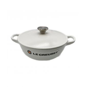 LE CREUSET (ルクルーゼ) マルミット ホワイト 18cm