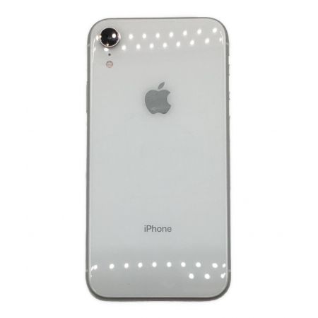 Apple (アップル) iPhoneXR ホワイト MT032J/A au 64GB iOS バッテリー:Aランク 程度:Bランク ○ サインアウト確認済 357377098382089