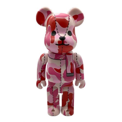 MEDICOM TOY (メディコムトイ) フィギュア BAPE PLAY  B@000 ABC-camo 400％  ピンク BE@RBRICK