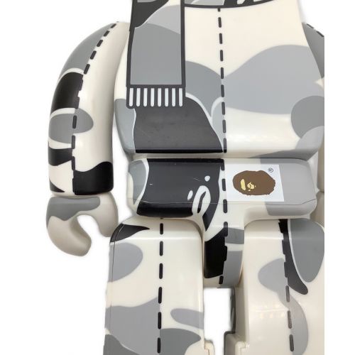 MEDICOM TOY (メディコムトイ) フィギュア BAPE PLAY B@000 ABC-camo 400% グレー BE@RBRICK