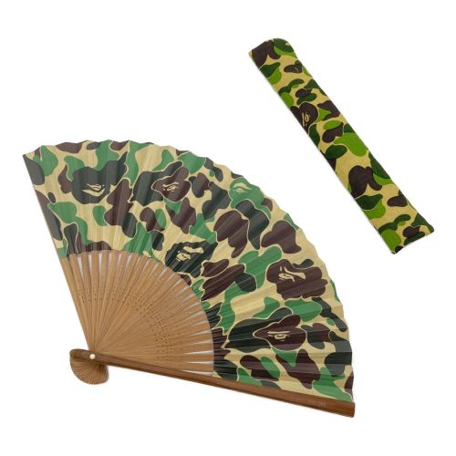 A BATHING APE アベイシングエイプ 舞扇堂 京扇子 BAPE Camo 扇子 カーキ-