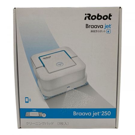 iRobot (アイロボット) ロボットクリーナー 別売ウェットモップ付 Braava jet 250 程度S(未使用品) 純正バッテリー 50Hz／60Hz 未使用品