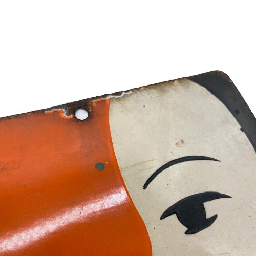 ホーロー看板 花王シャンプー 花王石鹸 両面 当時物 レトロ