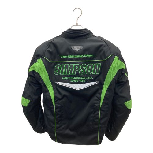 SIMPSON (シンプソン) プロテクタージャケット ブラック×グリーン サイズ:Ｌ