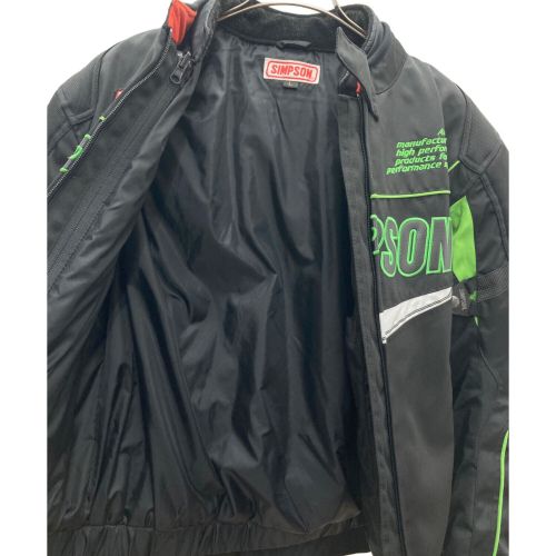 SIMPSON (シンプソン) プロテクタージャケット ブラック×グリーン サイズ:Ｌ