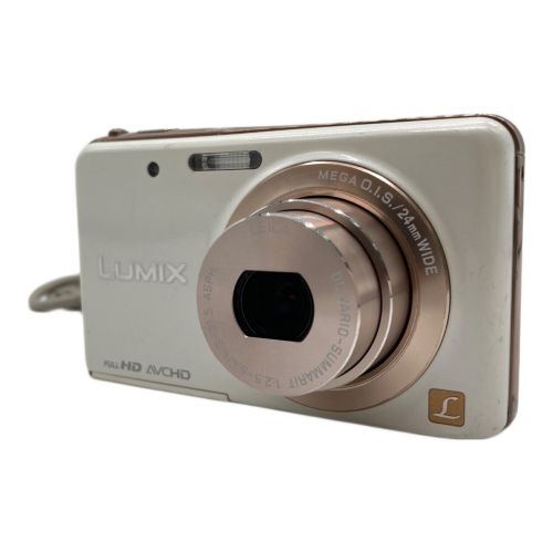 Panasonic (パナソニック) コンパクトデジタルカメラ LUMIX ホワイト DMC-FX80 1250万画素 1/2.33型 専用電池 SDHC/SDカード対応 AUTO/200/400/800/1600 FE2LC007020