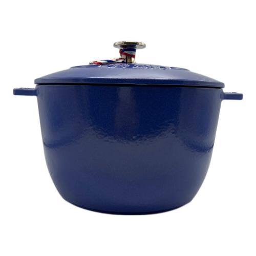 Staub (ストウブ) 鍋 ブルー 20cm 1026726 ラ・ココットDE GOHAN L