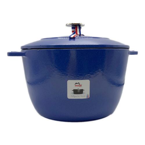 Staub (ストウブ) 鍋 ブルー 20cm 1026726 ラ・ココットDE GOHAN L
