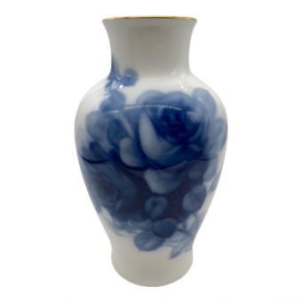 大倉陶園 (オオクラトウエン) 花瓶 ブルーローズ