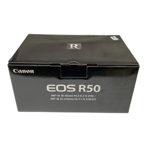 CANON (キャノン) ミラーレス一眼レフカメラ ダブルズームレンズキット EOS R50 -