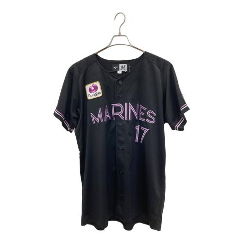 千葉ロッテマリーンズ (チバロッテマリーンズ) 応援グッズ O ブラック 2022年モデル ユニフォーム 佐々木朗希