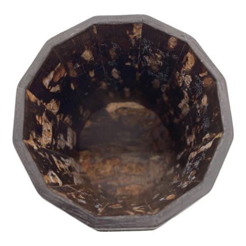 桜皮細工 (オウヒザイク) 茶入 樺細工