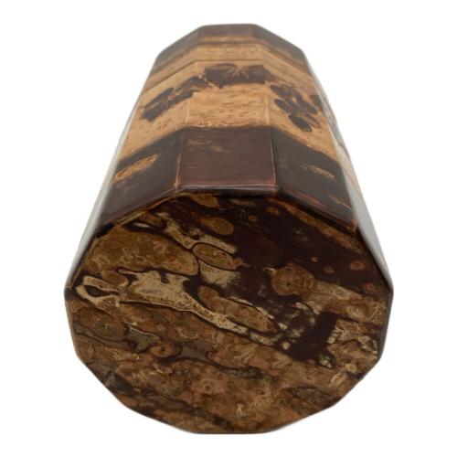 桜皮細工 (オウヒザイク) 茶入 樺細工