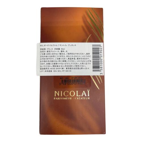 NICOLAI オードパルファム サントノレ アンタンス 30ml 残量80%-99%