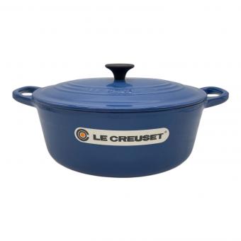 LE CREUSET (ルクルーゼ) オーバル鍋 ブルー ココットオーバル3.3L