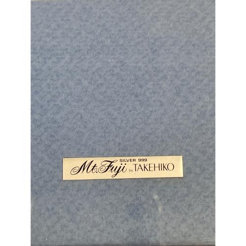 武比古 (タケヒコ) 富士山画 純銀 silver999