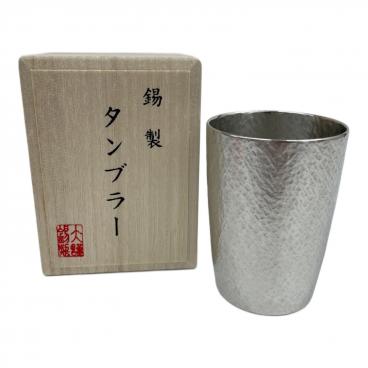 大阪錫器 (オオサカスズキ) 藤巻ストレートタンブラー 280ml 共木箱付
